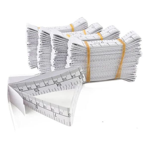 wholesale 1 Meter 40" Paper Tape Measure Disposable Paper Measuring Ruler Educare Used Measuring Babies Head Wholesale Tax Duty Free HJ