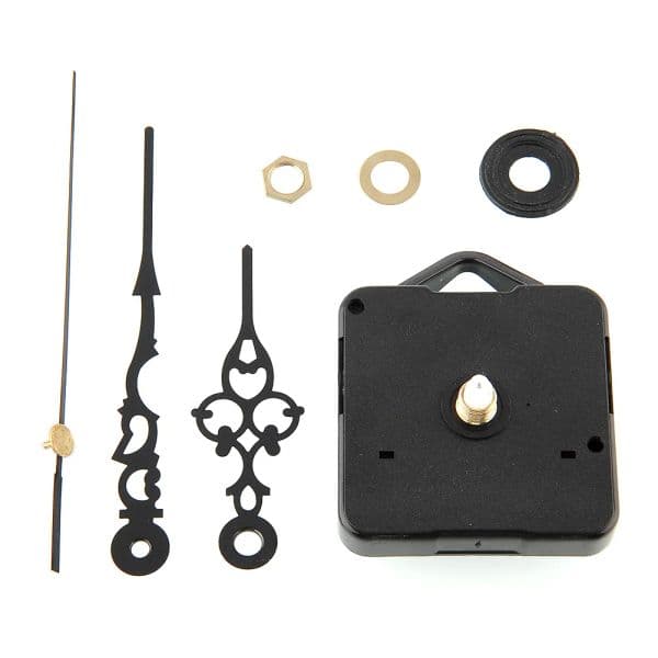 Wholesale-Hot New DIY Mechanism Quartz Clock Movement Parts Replacement Repair Tools Set Kit All-Black Hands Gift Elegant Tax Duty Free HJ