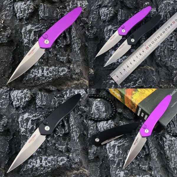Protech Super Technology -3306.999999999% off Folding for Outdoor Fishing, Multi-color Handle, Portable Camping Pocket Knife