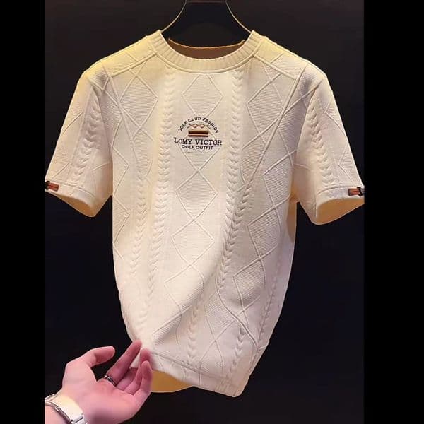 Designer 2026 Summer New Men's Light Luxury European Style T-shirt, Trendy Design, Breathable Shirt, Short-sleeve Luxury T-shirt For Men Free Shipping