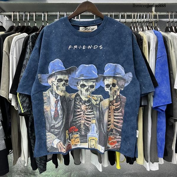 biys sh Men's sh Designer sh bkys rhinestones bling glitter loose casual mer'sand women's washed and faded cartoon print round-neck short sleeved 5b 9c 4c eb