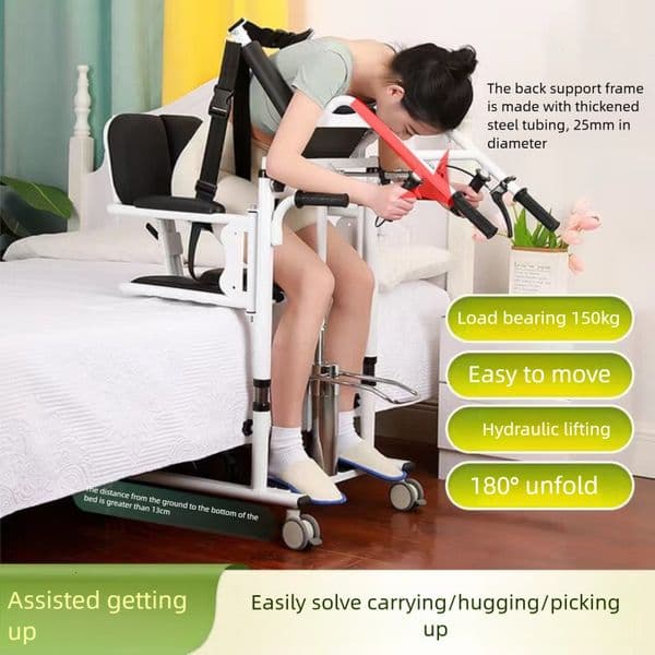 Multifunctional Home Use Lift Chair Paralyzed and Bedridden Elderly Care Hydraulic Lifting Aid for Standing Up