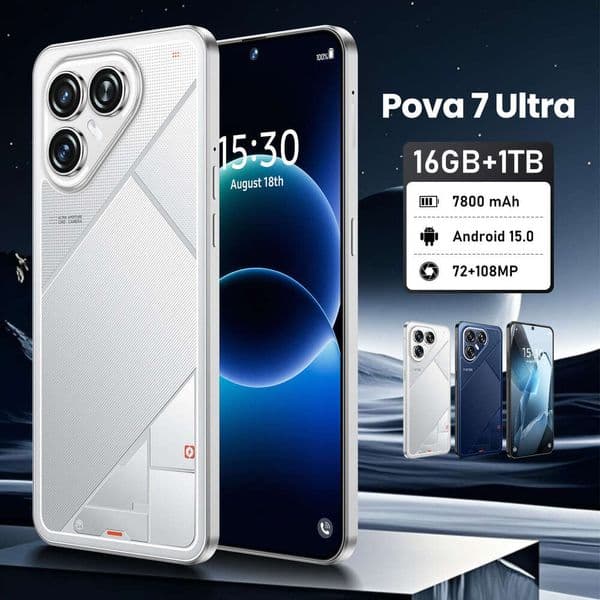 New Cross Border Pova Ultra Mobile Phone 7 3 Inches 16+1T Android Smartphone Available From The Source Manufacturer Technology