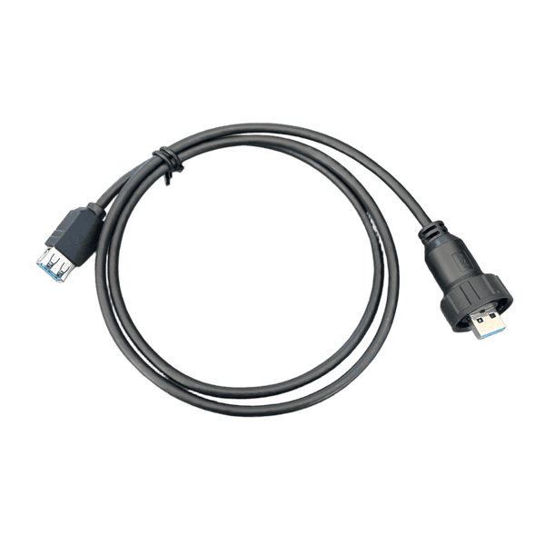 50 pcs threaded USB 3.0 male head to female socket cable harness