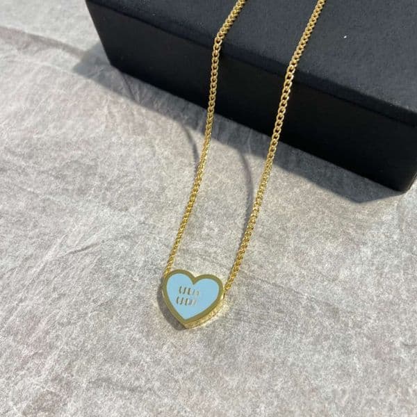 Mius Earring New Simple Love Heart Designer Earrings Stud Women Girls Lovely Cute 18K Gold Letters Hearts Earring Bracelet Necklace Earings Ear Rings Jewelry Set C79