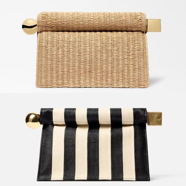 2size Raffia straw rond carre clutch bag 10a Designer Shoulder bag Luxury Pochette tote envelope handbag white pink bag Womens Men Chain leather Crossbody even Bags