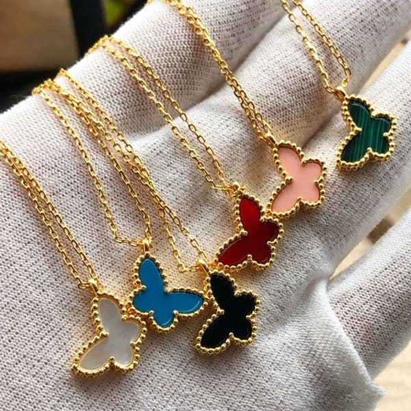 necklace designer necklace jewellery designer for women 18K Gold Plated Butterfly pendant Mission Runway jewelry designer luxury jewelry designer jewelry