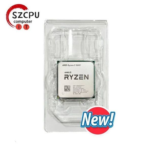 AMD Ryzen 5 5600 R5 5600 35 GHz 6-Core 12-Thread CPU 7NM L332M 100-000000927 Socket AM4 New and without cooler
