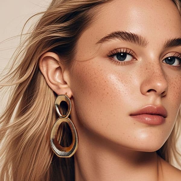 Comfortable European Party Earrings and American Jewelry Creative Fashion Gift Earrings Geometric Alloy Water Drop Earrings F25870