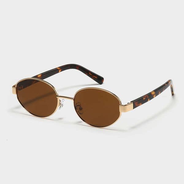 Y2K Rectangle Sunglasses 2026 New Metal Small Frame Oval Unisex Versatile High-End Sunglasses Driving UV Protection Trendy Polarized Driving Glasses