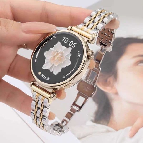 Seven stainless steel women's straps suitable for GT6 (41mm) metal watch strap watch3/4 Huawei bracelet 9/8