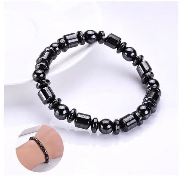 Minimalist Stretchy Magnetic Bead Bracelet - Adjustable Elastic Handband with Magnetic Stones for Unisex Wellness & Style Tax Duty Free HJ