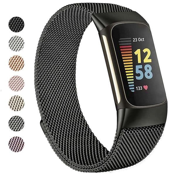 Fitbit Charge 5 Charge 6m Magnetic Stainless Steel Adjustable Wristb
