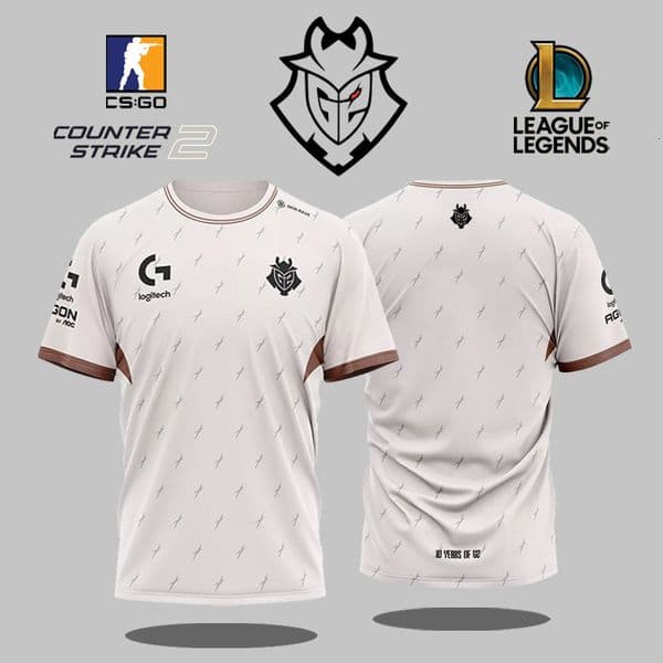 Ddmyoutdoor- G2 E-Sports 2025 Hite Ersey Of Legends CG Professional League Player Uniform For Fans Gging Suit Ddmyoutdoor