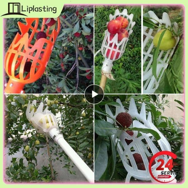 Garden Basket Fruit Picker Head Multi-Color Plastic Fruit Picking Tool Catcher Agricultural Bayberry Jujube Picking Supplies