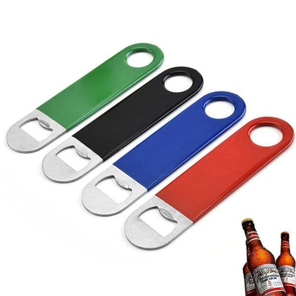 Stainless Steel Portable Beer Bottle Opener Solid Durable Flat Metal Soda Glass Cap Bottles Openers Home Kitchen Bar Key Tools Customize Logo HW0017