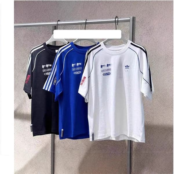 Ddmyoutdoor- Cross-Border Three-Leaf Couple's Round-Neck Short-Sleeve T-Shirt, Loose Top Pullover, Casual Sports Summer Jersey Gging Suit Ddmyoutdoor