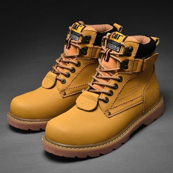 Ddmysports New Men S And Women Carter Work Martin Boots Couple Shoes Outdoor High Top British Style Popular Cross Border Foreign Trade Yellow