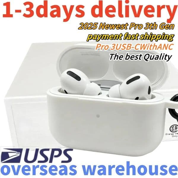 USA Stock ANC Noise for AirPods pro 3 2 earphone 3rd 4 usbc airpod earphones 3 Solid Silicone Cute Protective Headphone Cover Wireless Charging 3nd 2nd anc new case