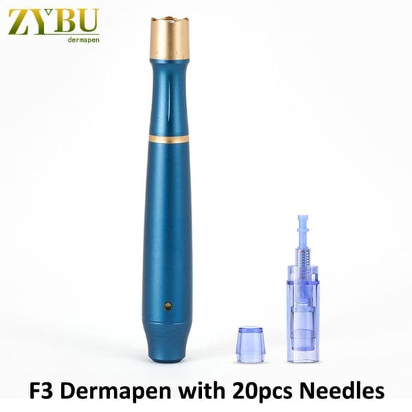 F3 Dermapen Micro Needling Roller Skin Care MTS Derma Pen Home Use Mesotherapy Stamp Beauty Tools With 20pcs Needle Cartridges