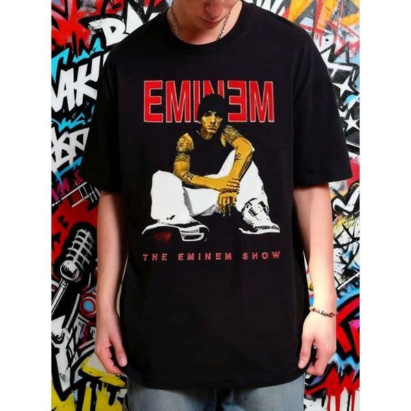 2025 Summer Lil Peep Movie Theme Retro Trap Music Eminem Rap Hip-hop Pure Cotton Breathable Print Leisure T-shirt
