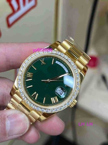 Designer Watch Mens Watch Factory 18K Gold Encrusted Diamond ETA2836 Movement Diameter 40mm Whole Watch About 162 Grams Handly26