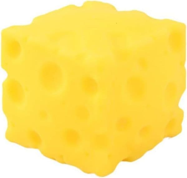 NEEDOH Yellow Cheese Squeeze Toy,Soft Novelty Theme Cheese Cubes Squishy (Small Medium Big)