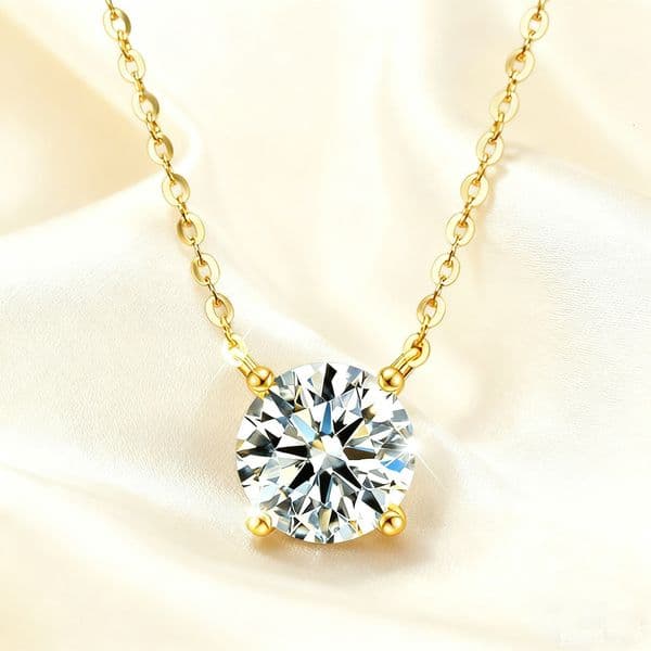 Store Manager Recommended Stainless Steel Single Zircon Pendant Elegant Simple Versatile Personality Necklace Ins Light Luxury Clavicle Chain