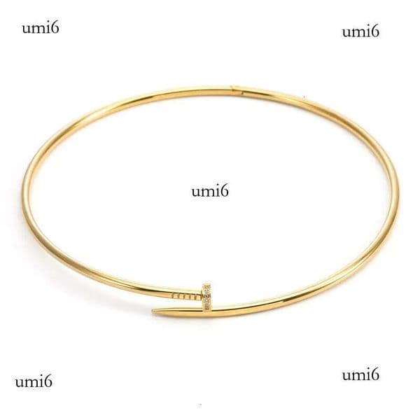 Pendant Necklaces Lockets European American Designer Nail Collar Creative Diamond For Men And Women Hip Hop Exaggerated Crystal Necklace