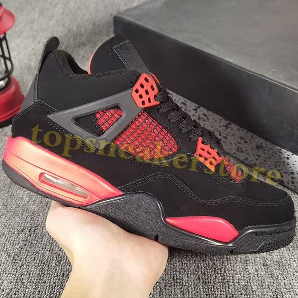 TOP quality 4 4s Basketball Shoes Mens Womens Designer Shoes Top-grain leather Sports Sneakers Men Thunder Black Cat Trainers Women Outdoor Sneaker With Box EUR 36-48.5