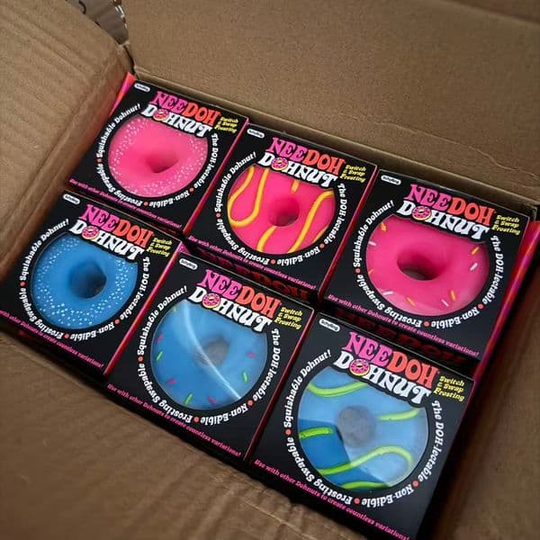 NeeDoh Dippin Dazzler Egg Donut prank stress relief toy soft glue vinyl squeeze toy Slow Rebound Pinch Ornament Relaxation BY SEA