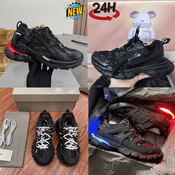 Top LED runners tracks 3 Pairs designer 0 7 5 casual shoes sneakers For Women mens shoe Black Taupe Orange Transmit sense Metallic Indigo size36 46