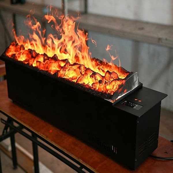 3D atomizing fireplace - single color - automatic water addition