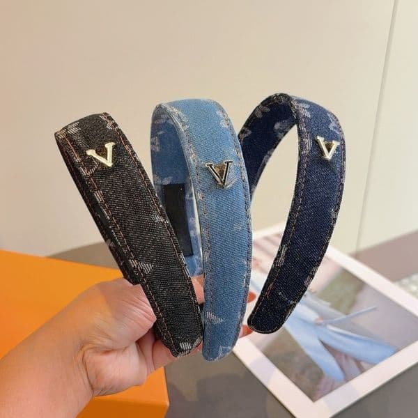 Womens Designer Headband Luxury Vintage High-quality Leather Wide-brimmed Headband Hair Accessories