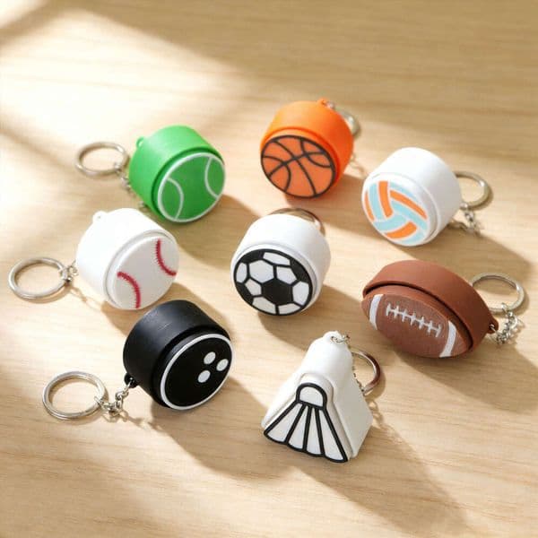 Squishy Toys Stress-Relief Keyboard World Cup Fottball Button Keychain Creative Clicker Hanging Ornament