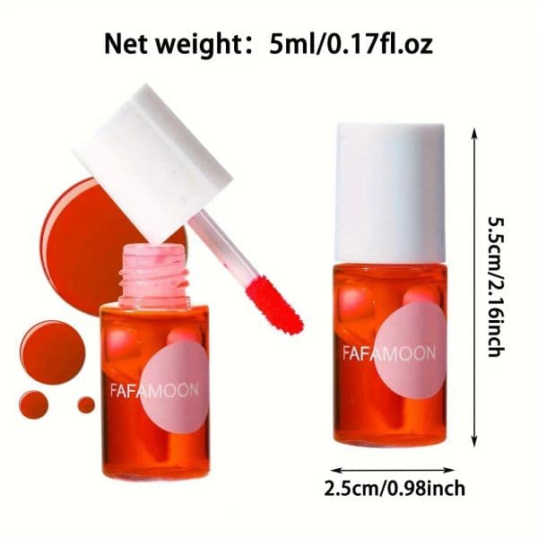 Fruity Lip Tint Water Gloss Tint Waterproof Liquid Lipstick Non-Stick High Pigment Long-Lasting Vibrant Colors 251217
