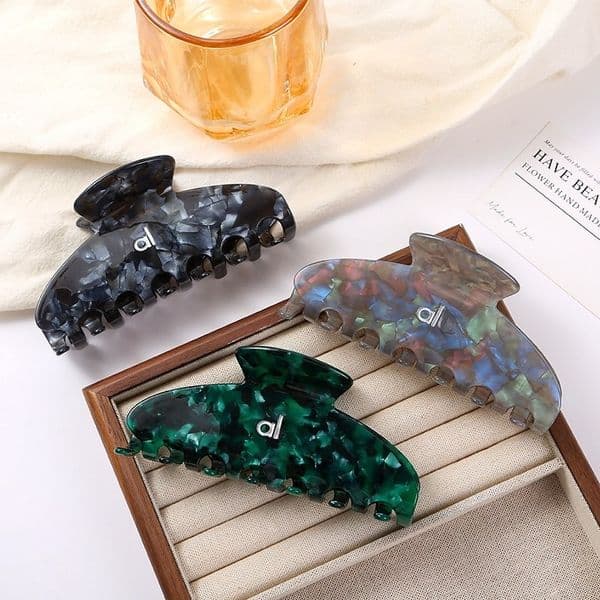 Luxury Designer Jewelry Brand Letter Barrettes Black White Hair Clips Shark Hair Clip Hairpin Women Hair Accessories