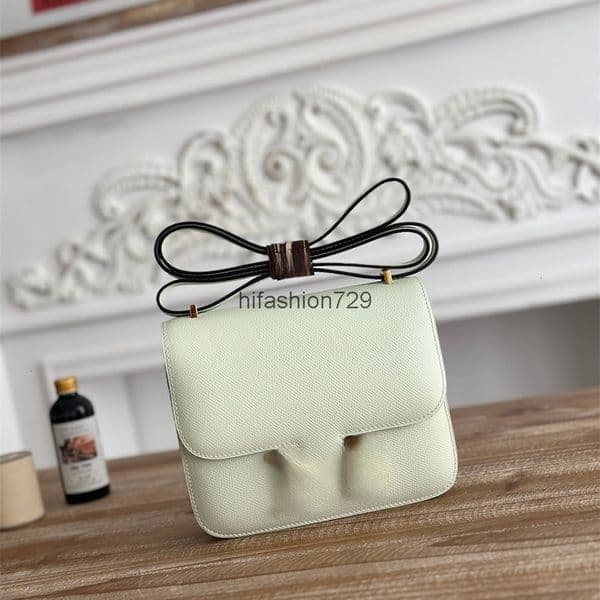 10a Top quality constances bag designer bag shoulder bag epsom calfskin crossbody handmade wax thread handbag 24cm 19cm designer bags for women Y61Z