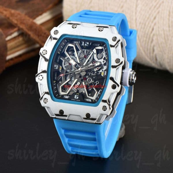 Rd Richaly Milles Watch AAA Mens Designer AAA Richerdes Milleres Watch Rubber Strap Luxury Watch Man Watch Top Quality Chronograph Quartz Automatic Watch Box Gift 33