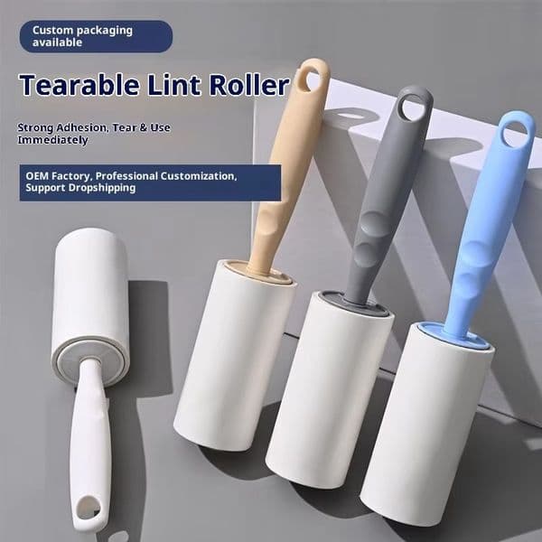 Lint Roller With Refills Sticky Remover Hair Pet Dog Clothes Sofa Dust Cleaning Remover Replaceable Roll Brush Cleaning Tool