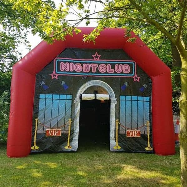 Free delivery Custom made red Inflatable NightClub tent 6x4.5x3.5mH (20x15x11.5ft) Air House Bar adults night club pub for party events