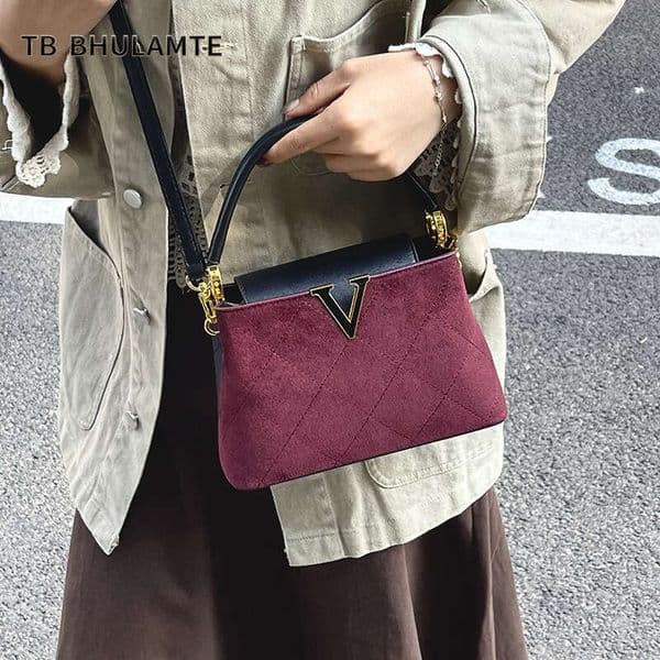 TB BHULAMTE Luxury Brand Designer Bag High-End Vintage Handbag For Women 2025 New Luxury Fashion Versatile Shoulder Crossbody Elegant Bucket Bag