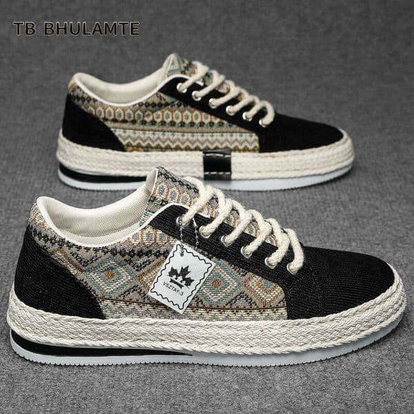 TB BHULAMTE Luxury Brand Designer Shoes Canvas Men's Shoes 2026 Summer New Popular Casual Versatile Sneakers For Teenagers, Lightweight, Comfortable, Soft-Soled