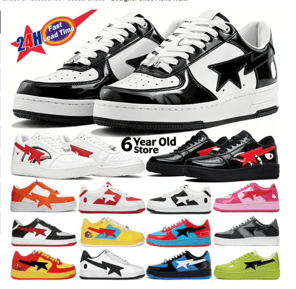 2026 Designer shoes Sneaker Casual Shoes Black White Platform Plate-forme Brown Ivory For Patent Leather Green Pink Men Women Trainer Jogging Size 36-45 with box