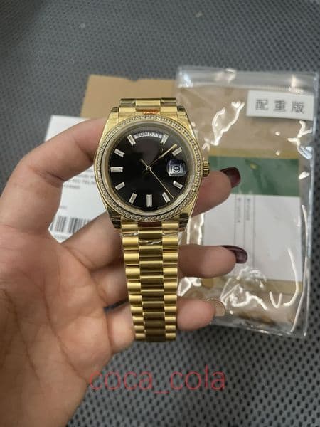 TOP quality men watches day time date Yellow Gold Movement Sapphire 904L Stainless Dive Automatic mechanical Set Black Onyx Dial 228348RBR mens watch