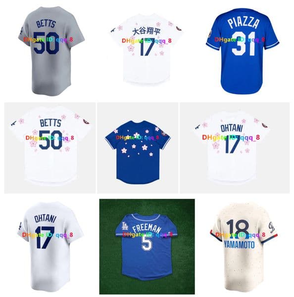 Tokyo Series Takashi Murakami Baseball Jerseys Shohei Ohtani Teoscar Enrique Hernandez Roki Sasaki Mookie Betts Freeman Hideo Nomo Fernando Valenzuela Size S-4XL