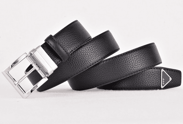 Brands Men Belt Fashion Pra** Belts Fashion Designer Belt With triangle logo Classic needle buckle genuine leather belt for elegant gentleman charm