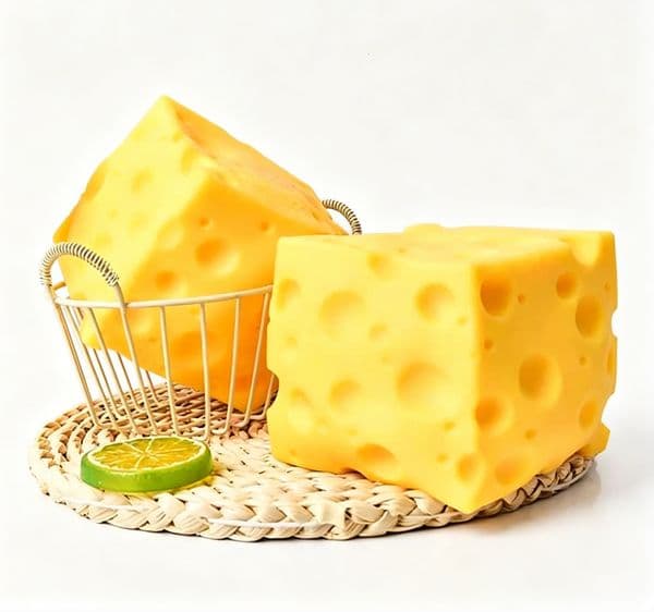Anti-Stress Jumbo Cheese Cube Squishy Ball Big Soft Shapeable Squeeze Ball Non-Bounce Fidget Toy ASMR Sensory Toy Great Gift for Kids Adults Office Home