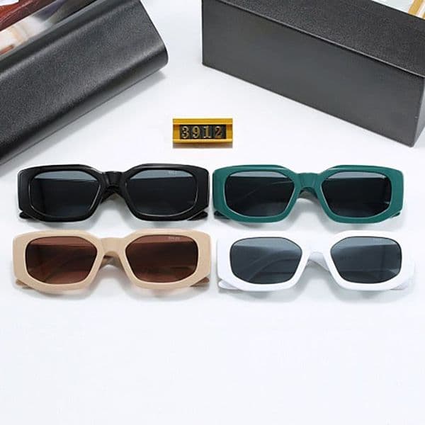 Designer Lightweight Comfortable White Square Frame Sunglasses UV Protection Fashion Retro Unisex Anti Glare Outdoor Eyewear for Men Women