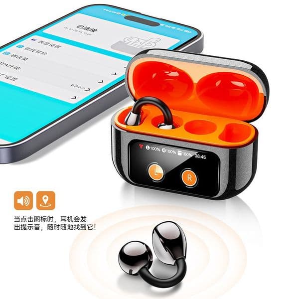 V6.0 Color Touch Screen Clip APP Wireless Earphone XG-42 OWS Ear Hooks Headphone High-quality TWS Sports Games